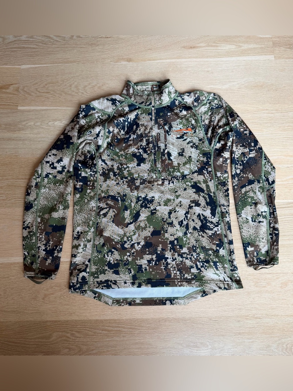 Sitka Men's Core Midweight Zip T Optifade Subalpine Half-Zip Large